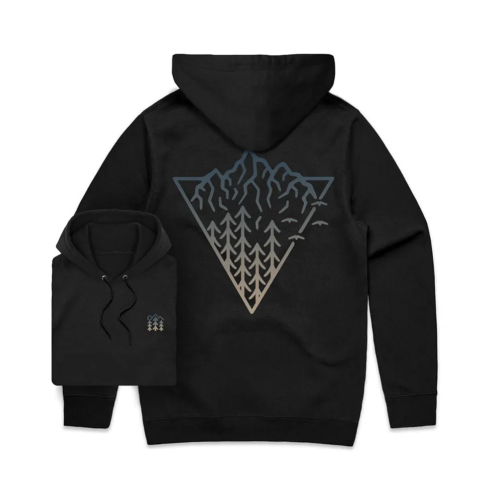 Triangle Mountain Hoodie / Back Print