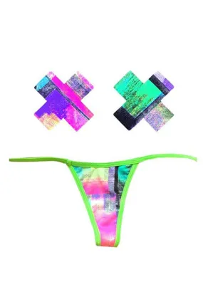 Uv G-String Naughty Knix Pasties And Panties