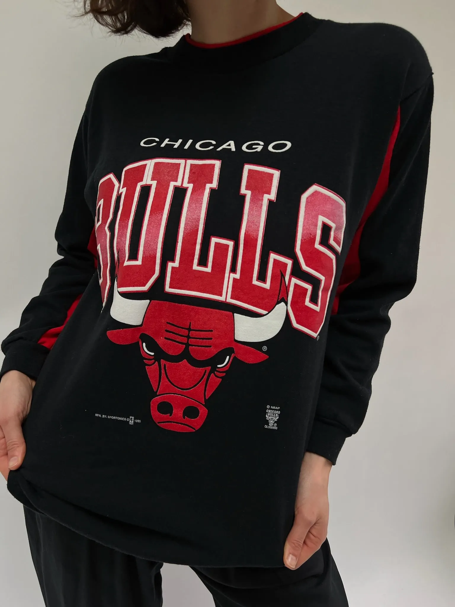 Vintage Chicago Bulls Printed Sweatshirt