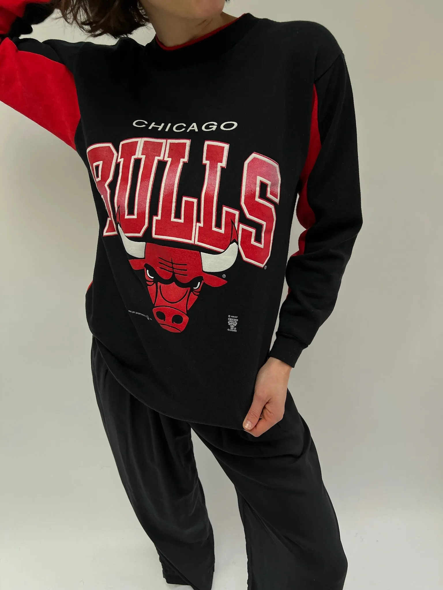 Vintage Chicago Bulls Printed Sweatshirt