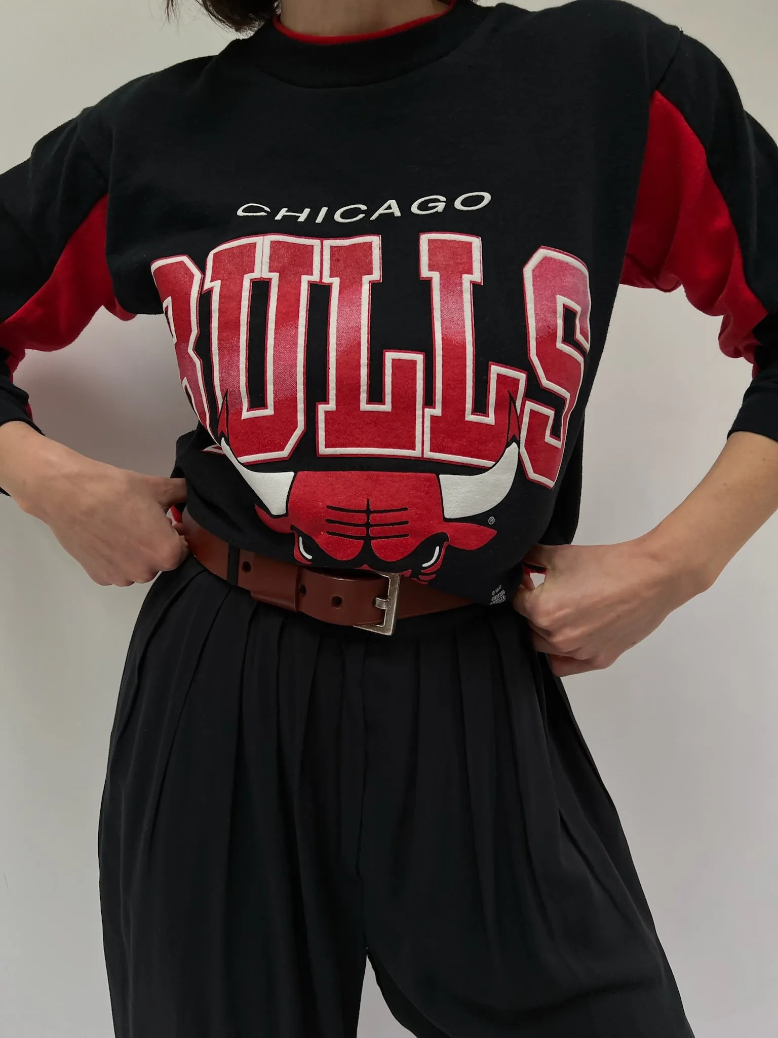 Vintage Chicago Bulls Printed Sweatshirt