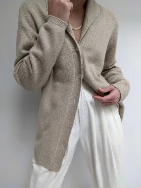 Vintage Fawn Collared Cardigan