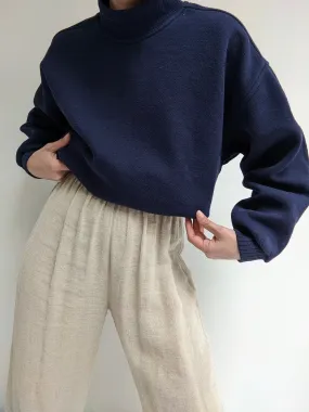 Vintage Midnight Russell Mock Neck Sweatshirt