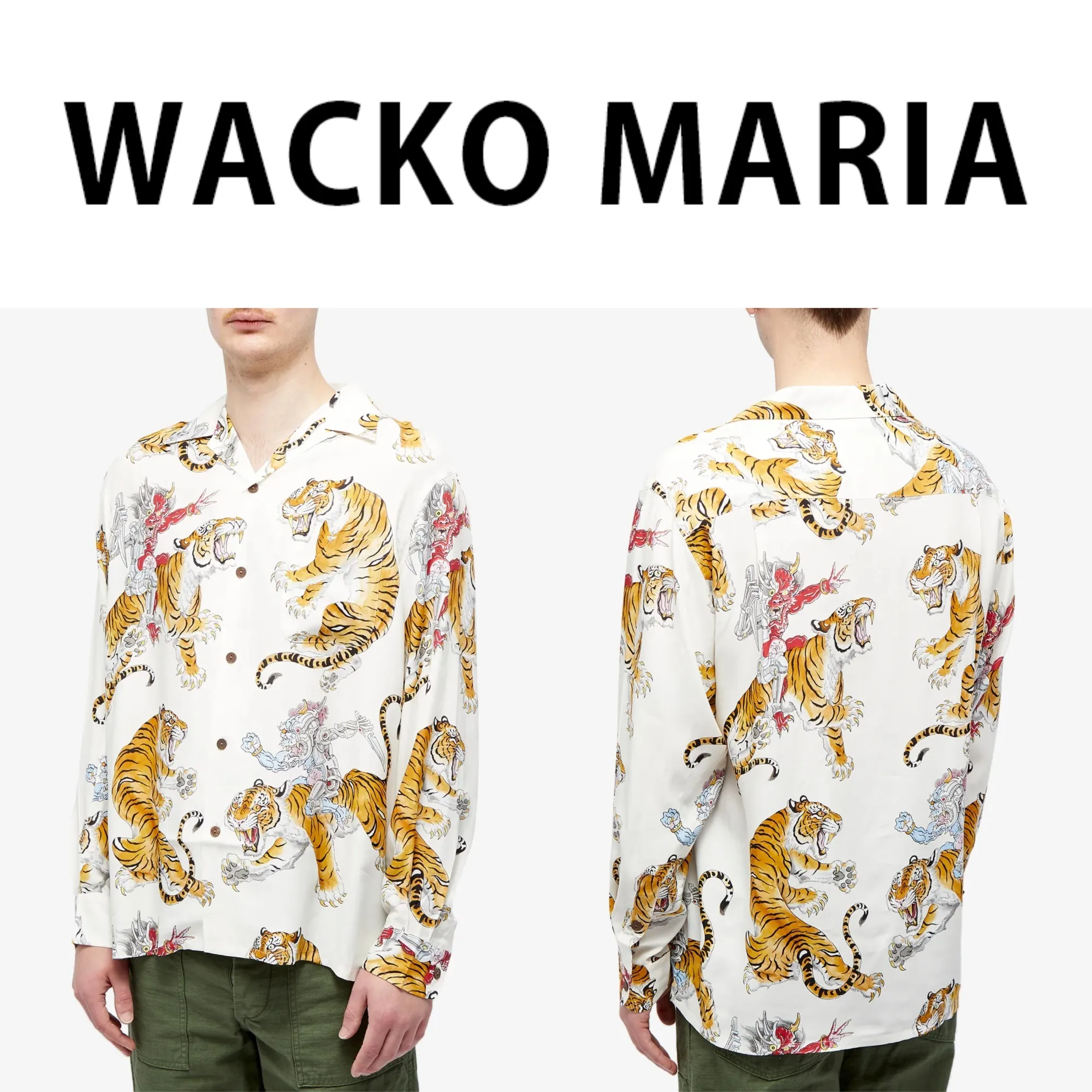 WACKO MARIA  |Unisex Long Sleeves Other Animal Patterns Shirts