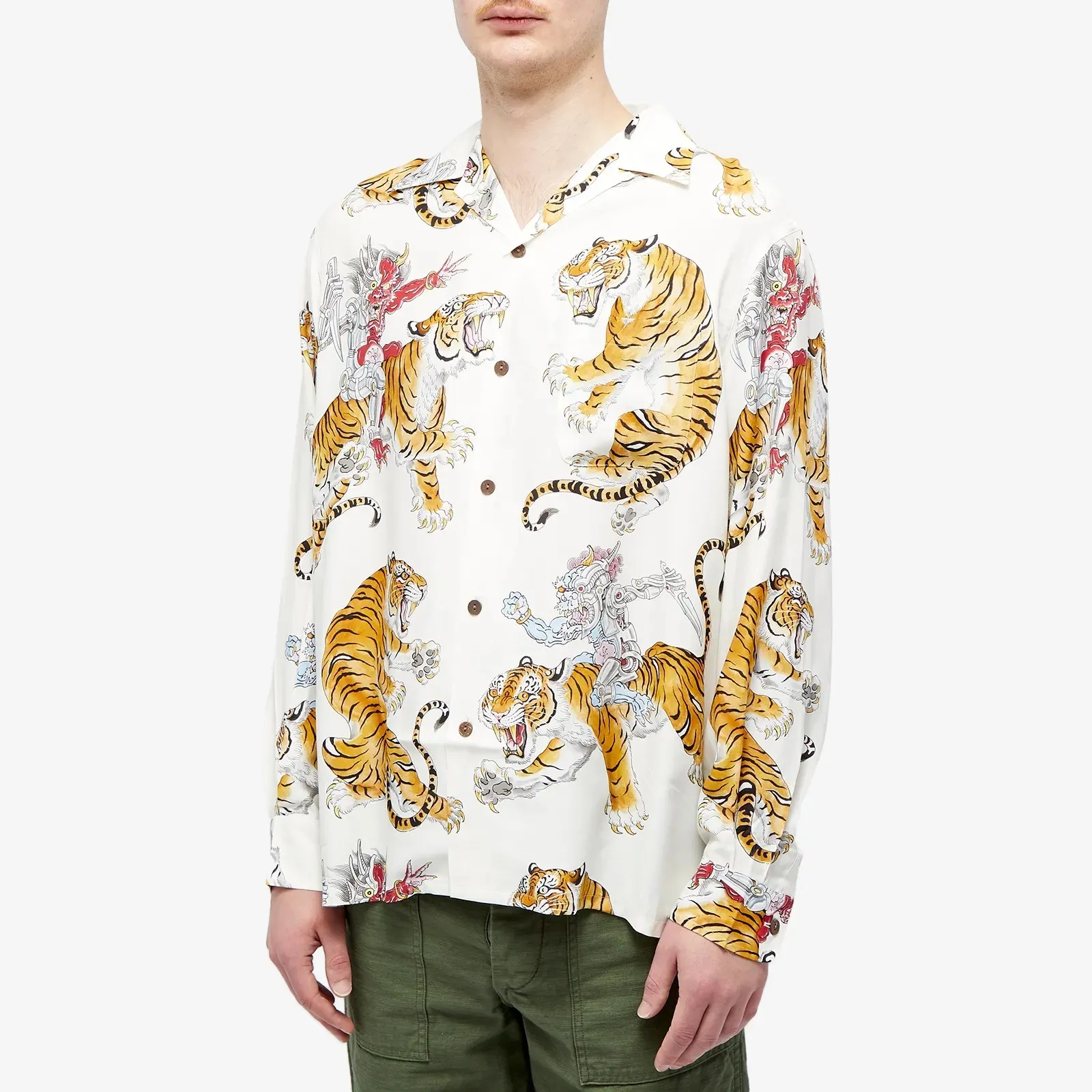 WACKO MARIA  |Unisex Long Sleeves Other Animal Patterns Shirts