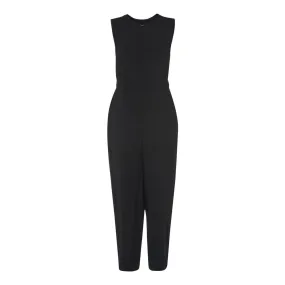 WHISTLES Josie Zip Front Jumpsuit - Black