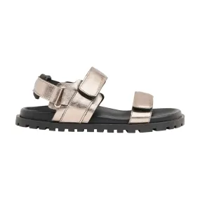 WHISTLES Ria Sporty Flat Sandals - Metallic