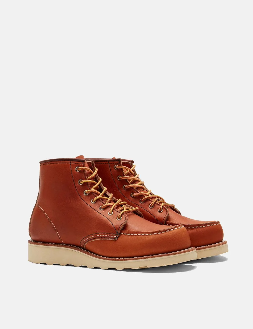 Women's Red Wing Work 6 Moc Toe Boots (3375) - Tan Oro Legacy