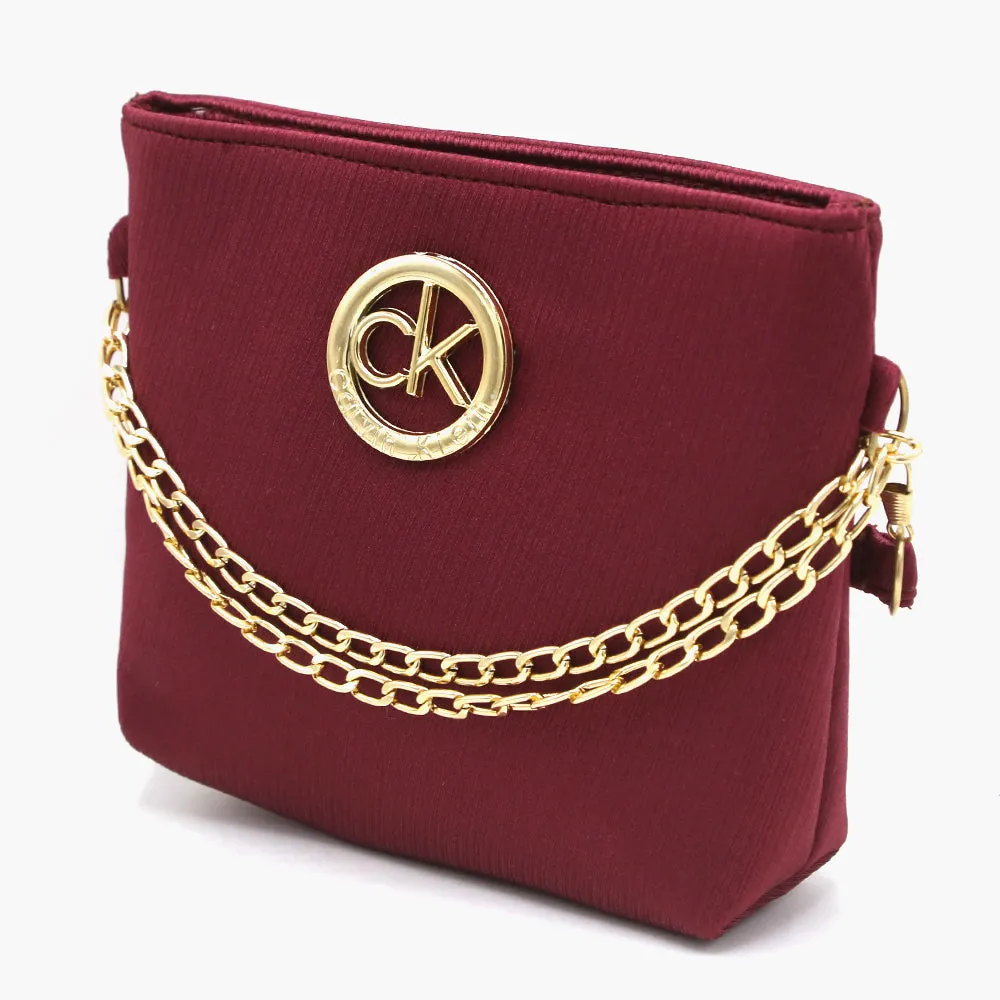 Women's Shoulder Bag - Maroon