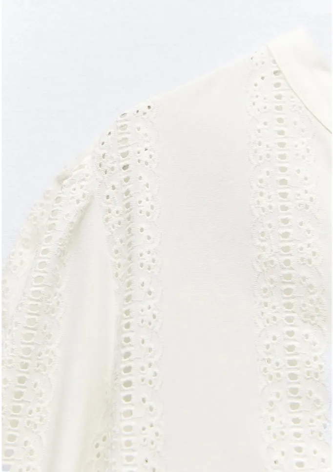 ZARA  |Casual Style Long Sleeves Cotton Shirts & Blouses