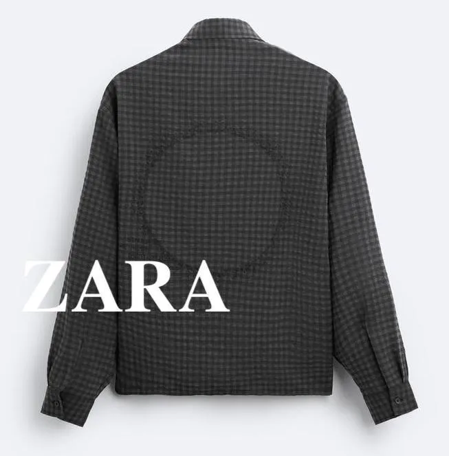 ZARA  |Other Plaid Patterns Long Sleeves Shirts