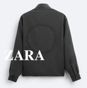 ZARA  |Other Plaid Patterns Long Sleeves Shirts