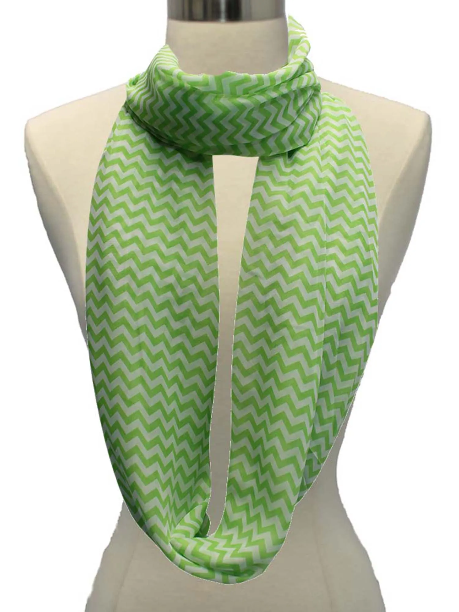 Zigzag Chevron Light Infinity Scarf